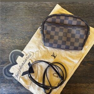 Louis Vuitton Brown Checkered Crossbody Bag